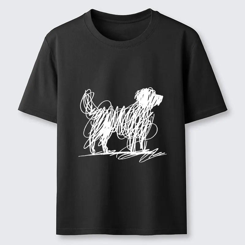 Tokyo-Tiger Scribble Dog Art Funny Vibe Classic T-Shirt