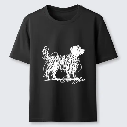 Tokyo-Tiger Scribble Dog Art Funny Vibe Classic T-Shirt