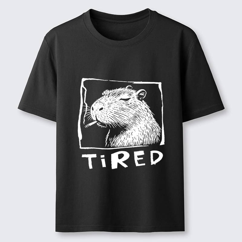 Tokyo-Tiger Tired Life Funny Capybara Art Classic T-Shirt