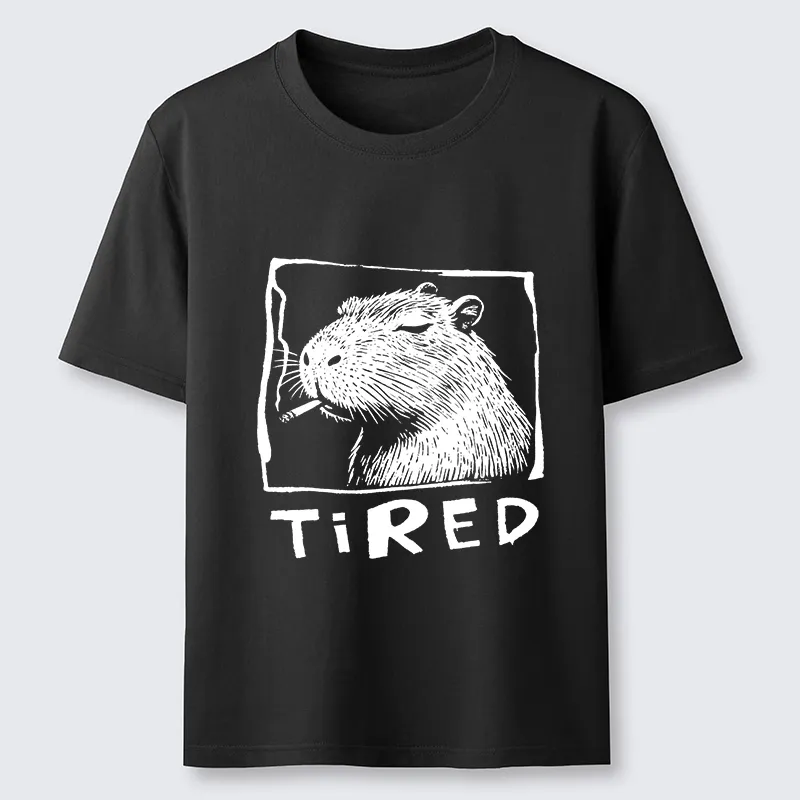 Tokyo-Tiger Tired Life Funny Capybara Art Classic T-Shirt Sale