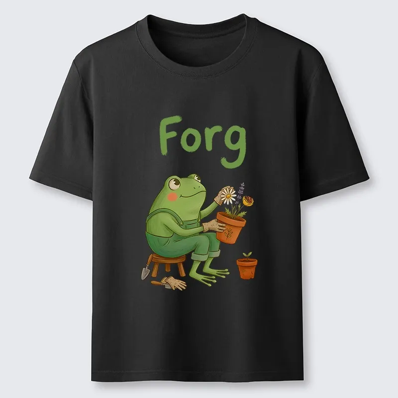 Tokyo-Tiger Cute Frog Gardening Meme Classic T-Shirt