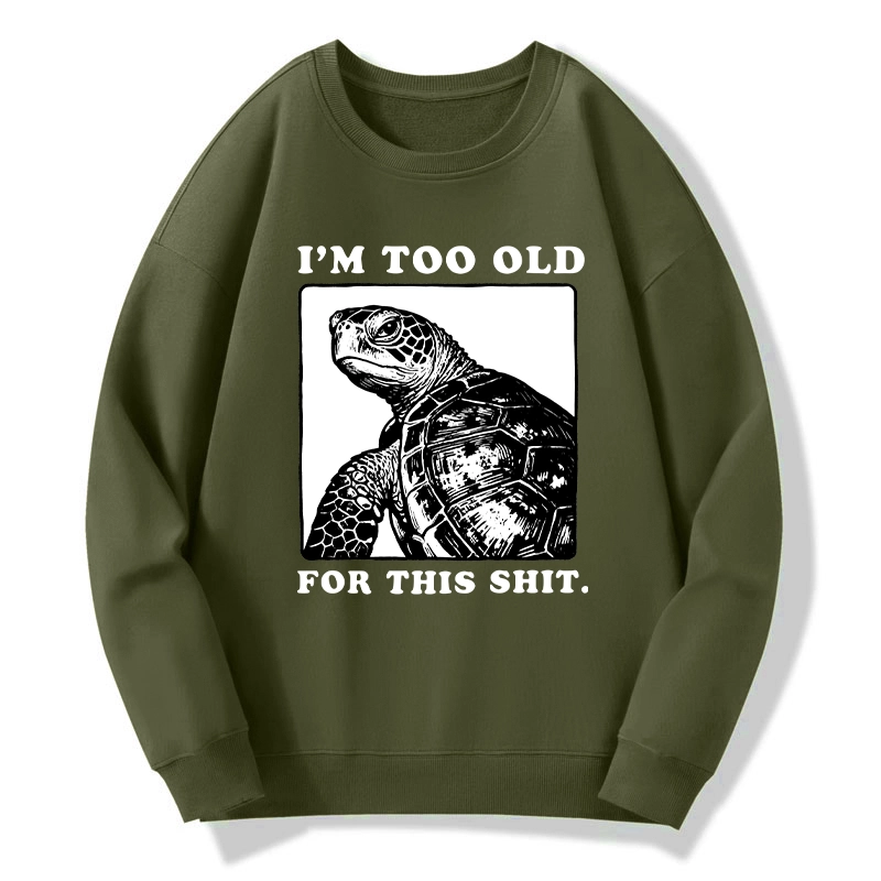 Tokyo-Tiger Turtle I Quit Meme Energy Classic Sweatshirt