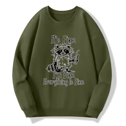 Tokyo-Tiger Raccoon Fine Meme Classic Sweatshirt