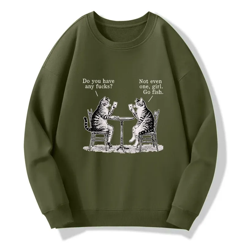 Tokyo-Tiger Cat Poker Night Classic Sweatshirt