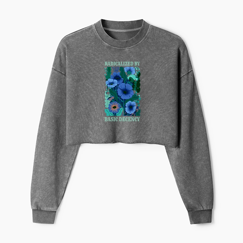 Tokyo-Tiger Pure Radicalism Washed Crop Sweatshirt