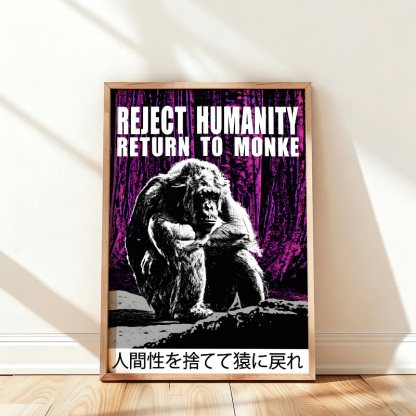 Tokyo-Tiger Reject Humanity Return To Monkey Japan Wall Art Poster