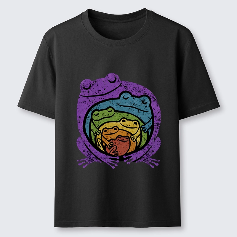 Tokyo-Tiger Rainbow Frogs Hugging Classic T-Shirt
