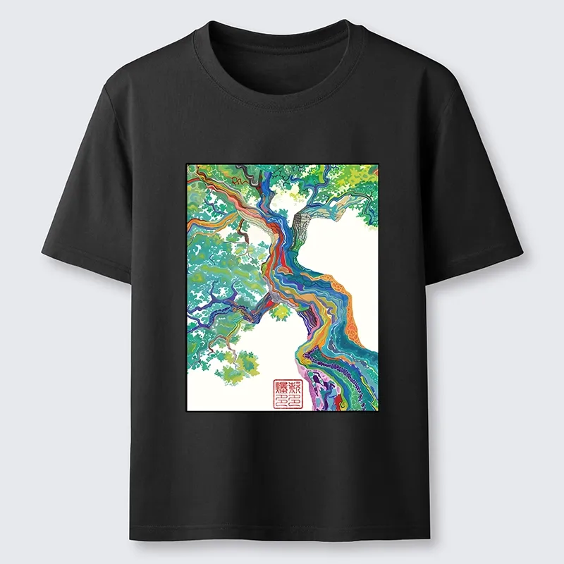 Tokyo-Tiger Colorful Magic Tree Classic T-Shirt