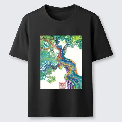 Tokyo-Tiger Colorful Magic Tree Classic T-Shirt