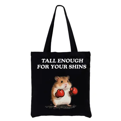 Tokyo-Tiger Meme Hamster With Boxing Gloves Tote Bag