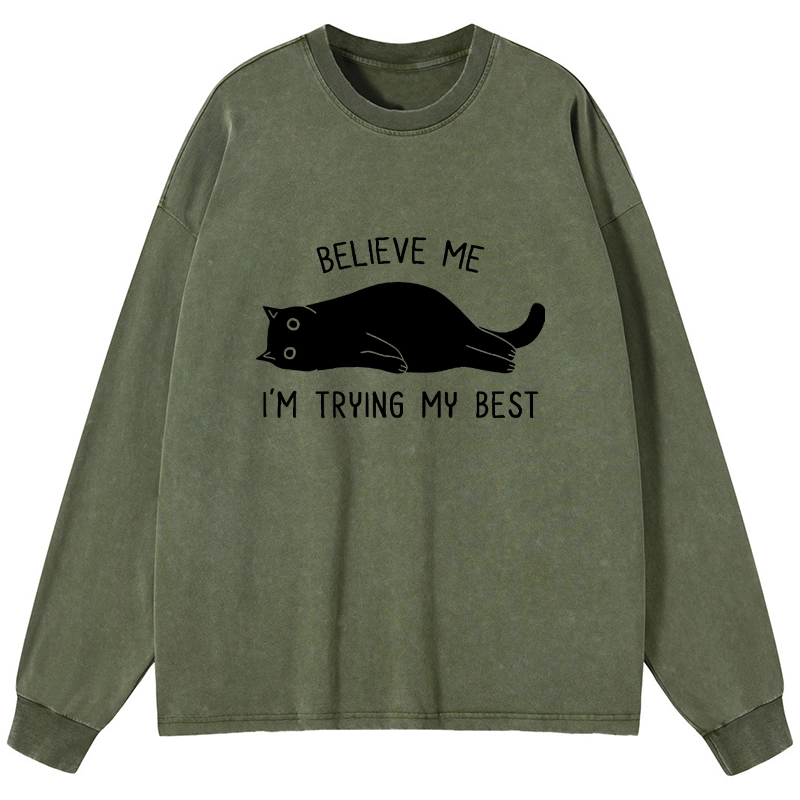 Tokyo-Tiger When Life Is Hard Nap First Washed Long Sleeve T-Shirt