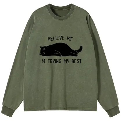 Tokyo-Tiger When Life Is Hard Nap First Washed Long Sleeve T-Shirt