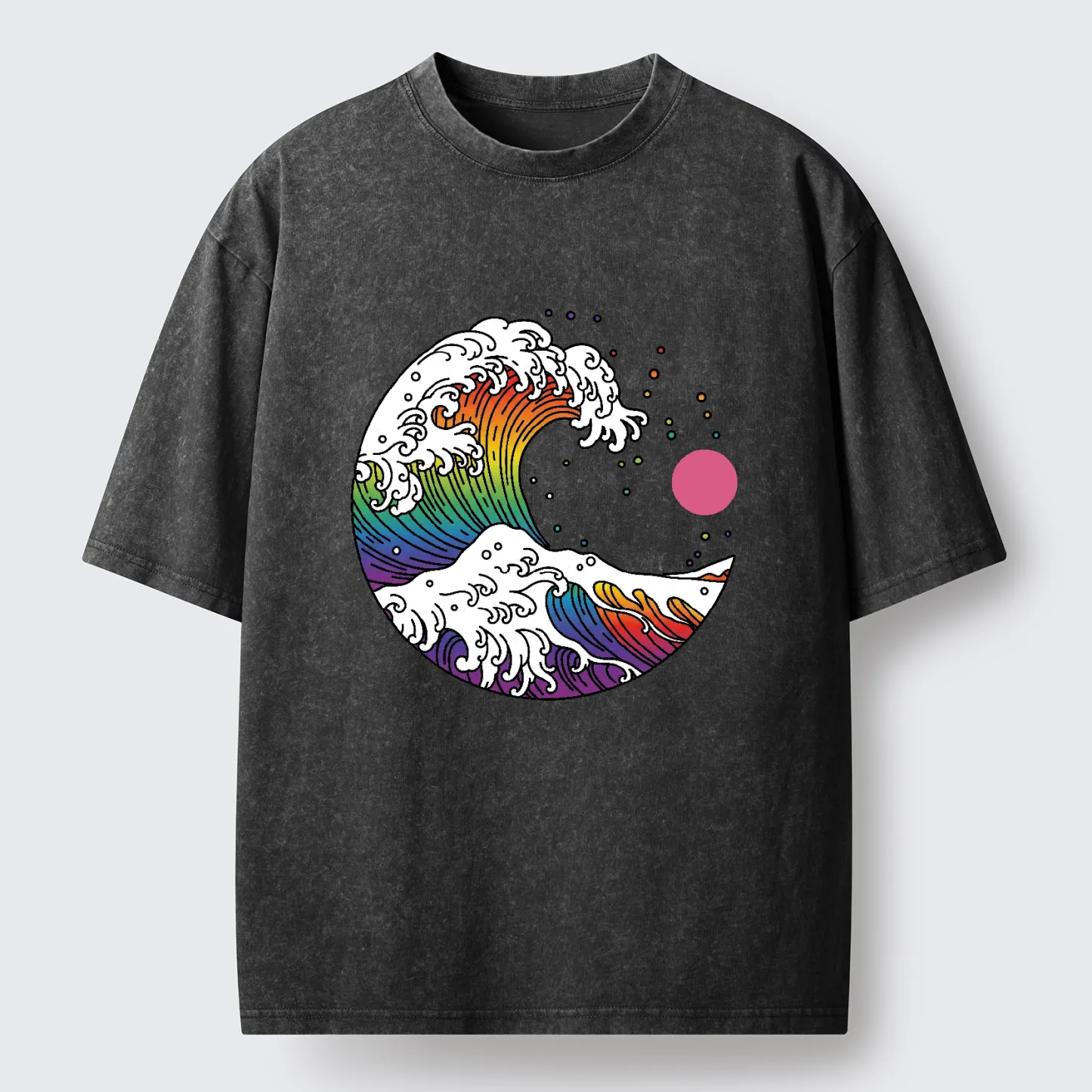 Tokyo-Tiger Rainbow Waves Washed T-Shirt