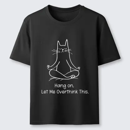 Tokyo-Tiger Meditating Cat Overthinking Vibe Classic T-Shirt