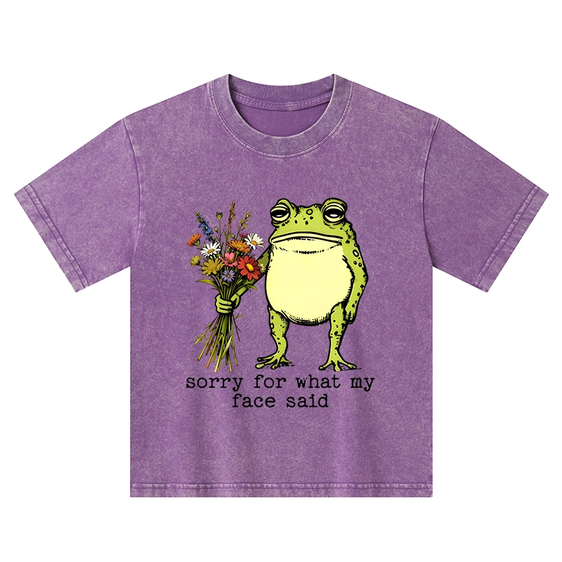 Tokyo-Tiger Frog Sorry Mode Activated Washed T-Shirt
