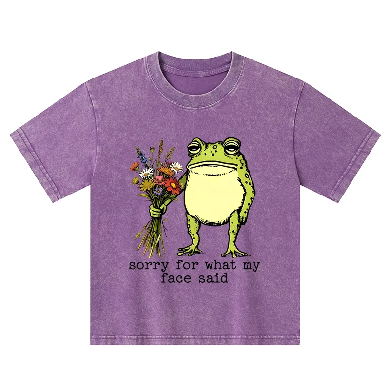 Tokyo-Tiger Frog Sorry Mode Activated Washed T-Shirt