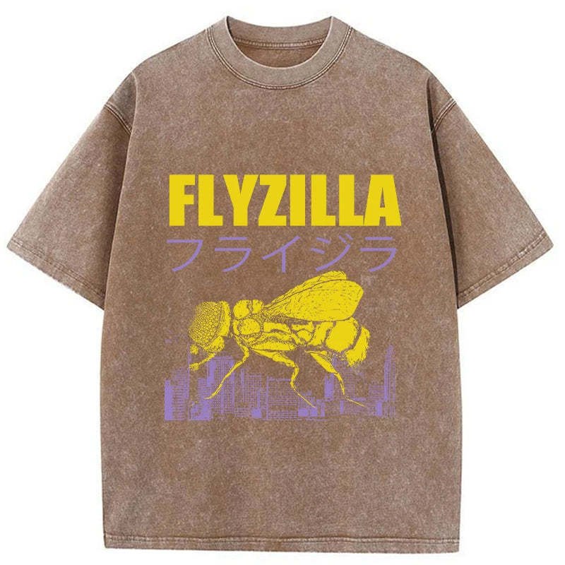 Tokyo-Tiger Giant Fly Japanese Washed T-Shirt Sale
