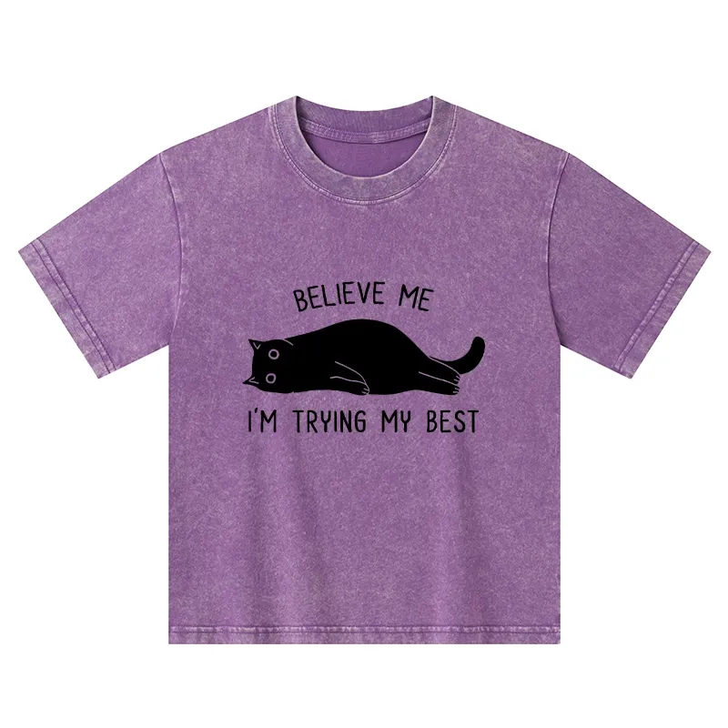 Tokyo-Tiger When Life Is Hard Nap First Kids Washed T-Shirt Sale