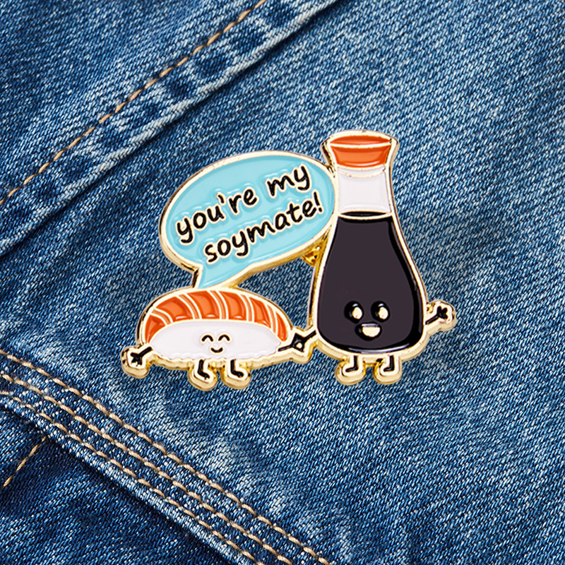 Tokyo-Tiger Cute Salmon Sushi Pin