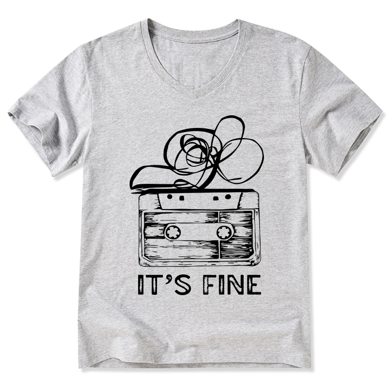 Tokyo-Tiger Cassette Fine Meme V-Neck Classic T-Shirt