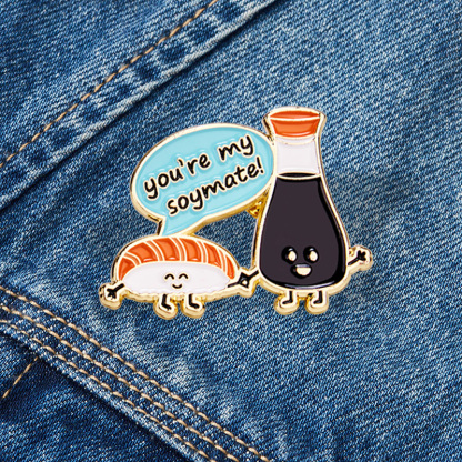 Tokyo-Tiger Cute Salmon Sushi Pin