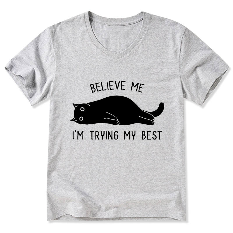 Tokyo-Tiger When Life Is Hard Nap First V-Neck Classic T-Shirt