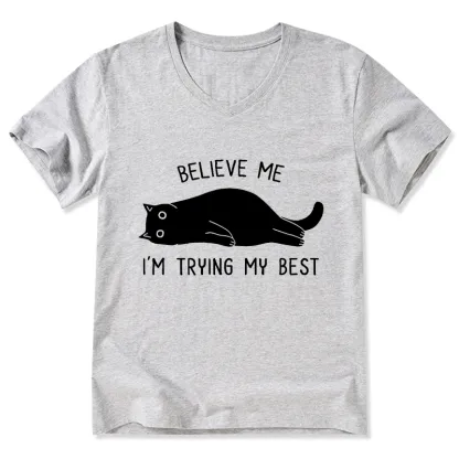 Tokyo-Tiger When Life Is Hard Nap First V-Neck Classic T-Shirt