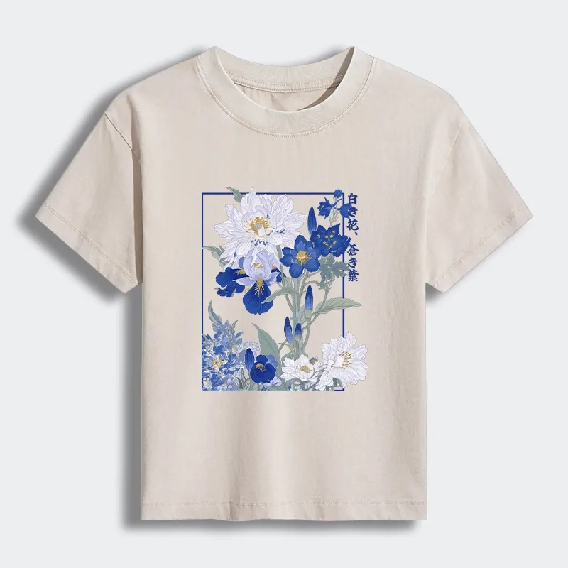 Tokyo-Tiger Blossoms Of The Firmament Women's Washed T-shirt