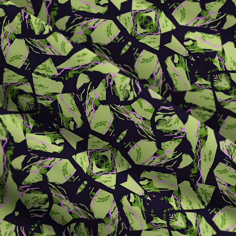 Tokyo-Tiger Geometric Art In The Forest Maxi Dress