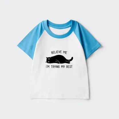 Tokyo-Tiger When Life Is Hard Nap First Kids Raglan T-shirt