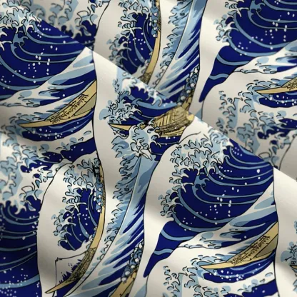 Tokyo-Tiger Japanese Great Wave Maxi Dress