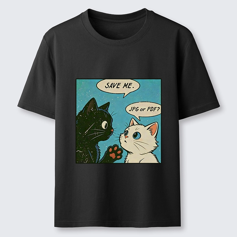 Tokyo-Tiger Black White Cat Office Meme Classic T-Shirt