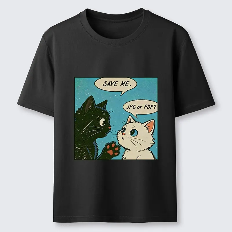 Tokyo-Tiger Black White Cat Office Meme Classic T-Shirt