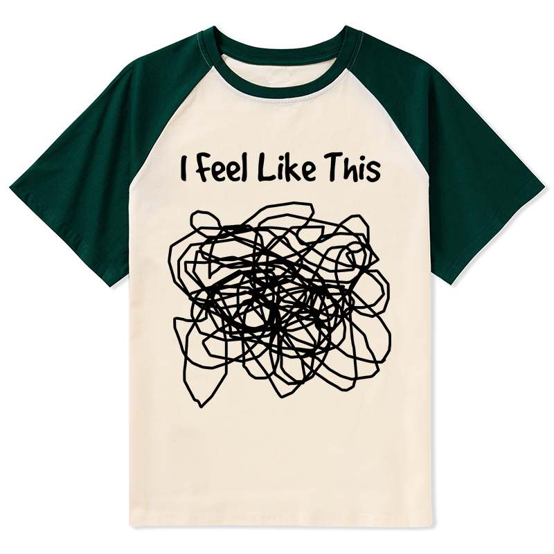 Tokyo-Tiger This Is How My Brain Feels Raglan T-shirt