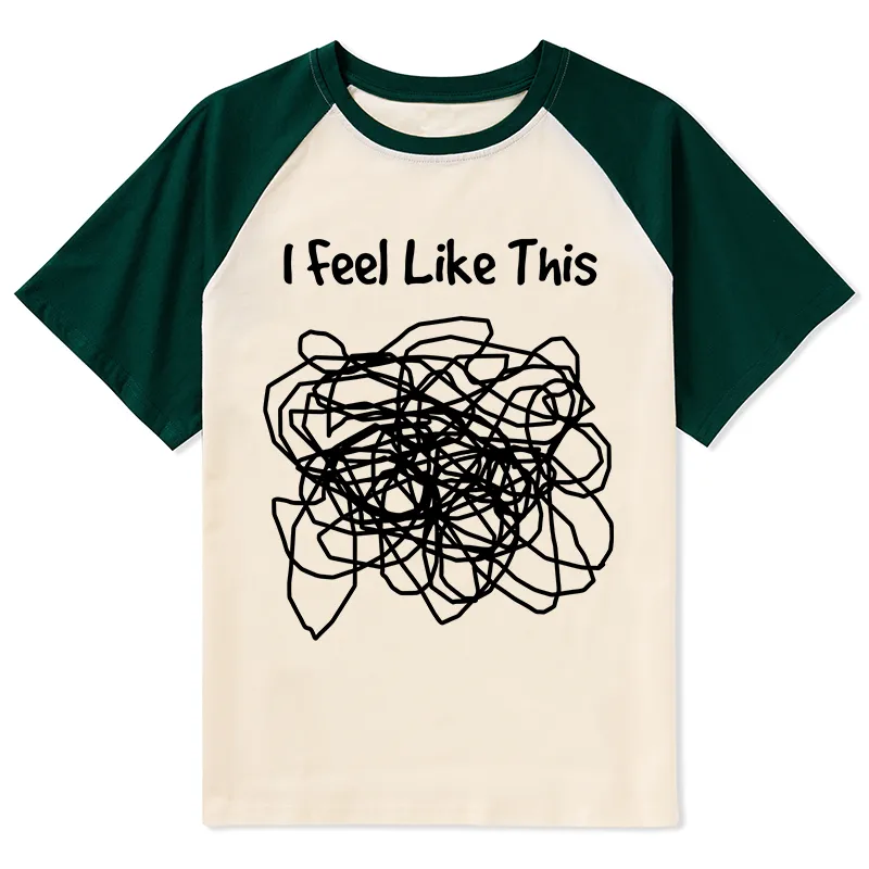 Tokyo-Tiger This Is How My Brain Feels Raglan T-shirt