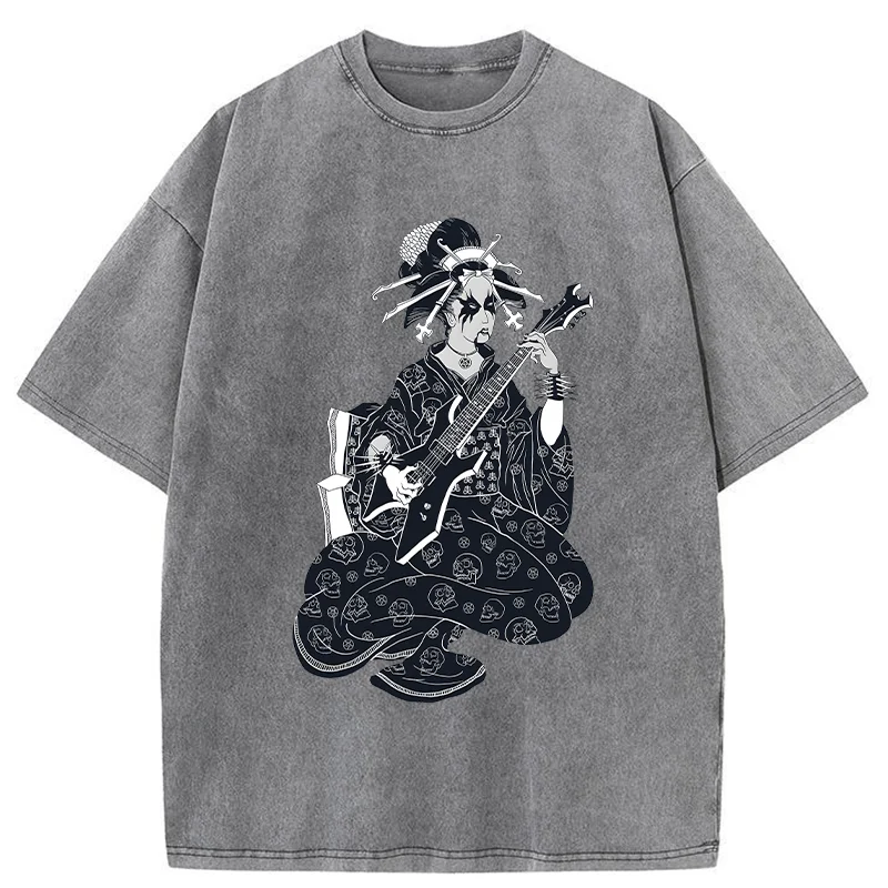 Tokyo-Tiger Heavy Metal Geisha Washed T-Shirt