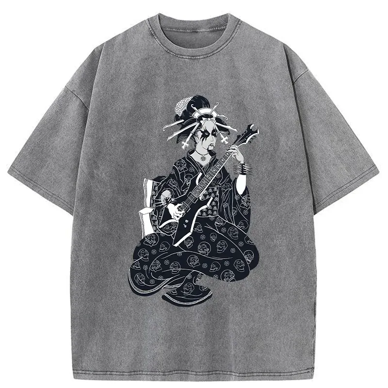 Tokyo-Tiger Heavy Metal Geisha Washed T-Shirt
