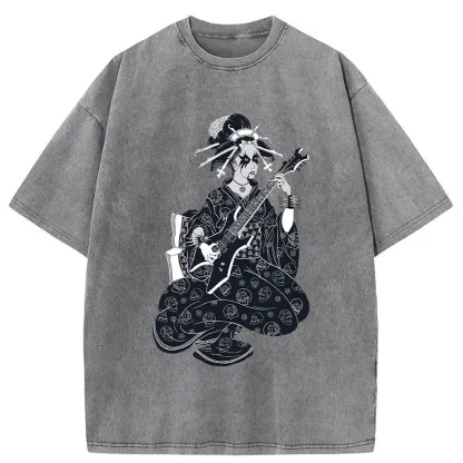 Tokyo-Tiger Heavy Metal Geisha Washed T-Shirt