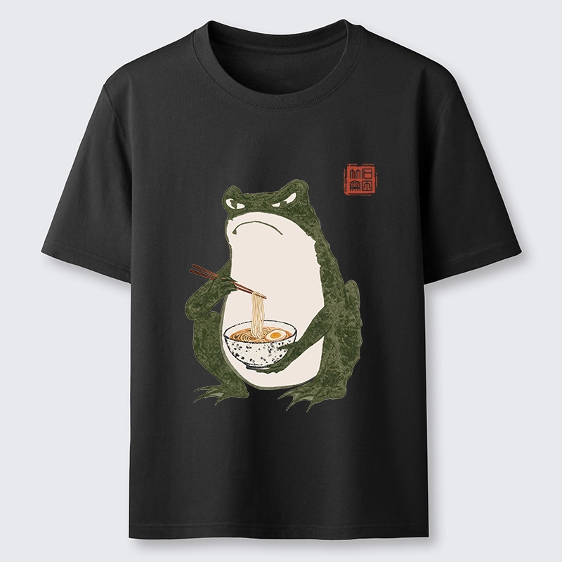 Tokyo-Tiger Grumpy Frog Loves Ramen Classic T-Shirt