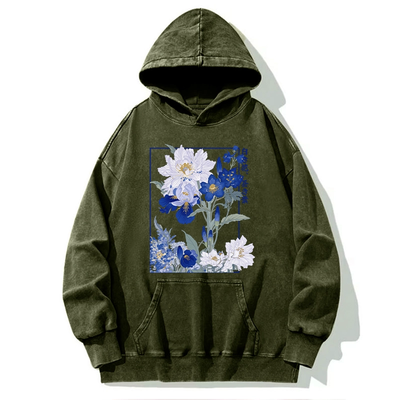 Tokyo-Tiger Blossoms Of The Firmament Washed Hoodie