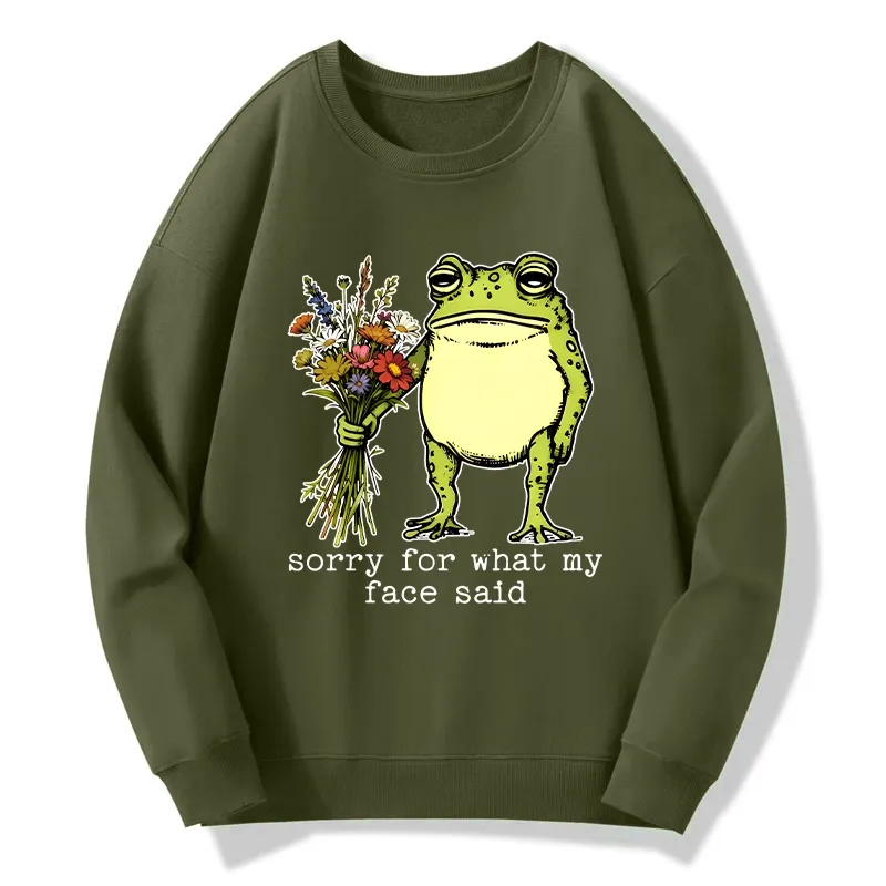 Tokyo-Tiger Frog Sorry Mode Activated Classic Sweatshirt