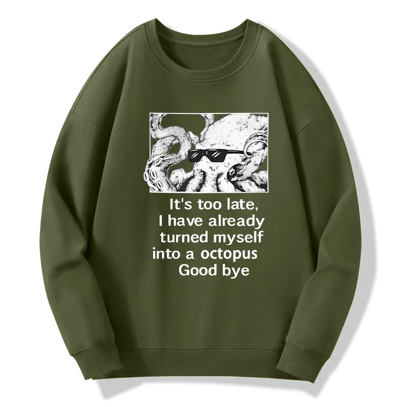 Tokyo-Tiger Octopus Meme I Disappeared Completely Classic Sweatshirt