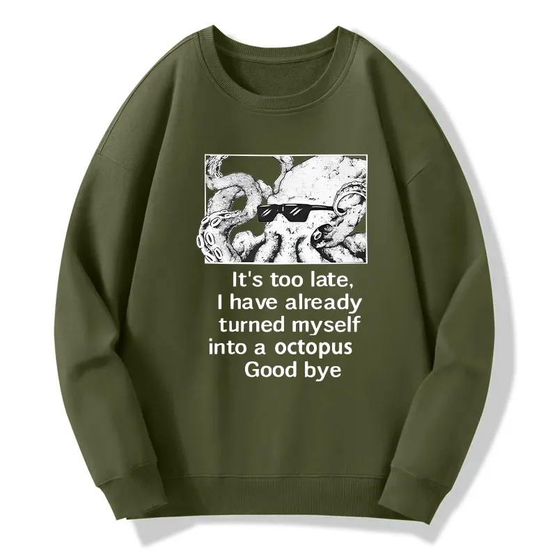 Tokyo-Tiger Octopus Meme I Disappeared Completely Classic Sweatshirt