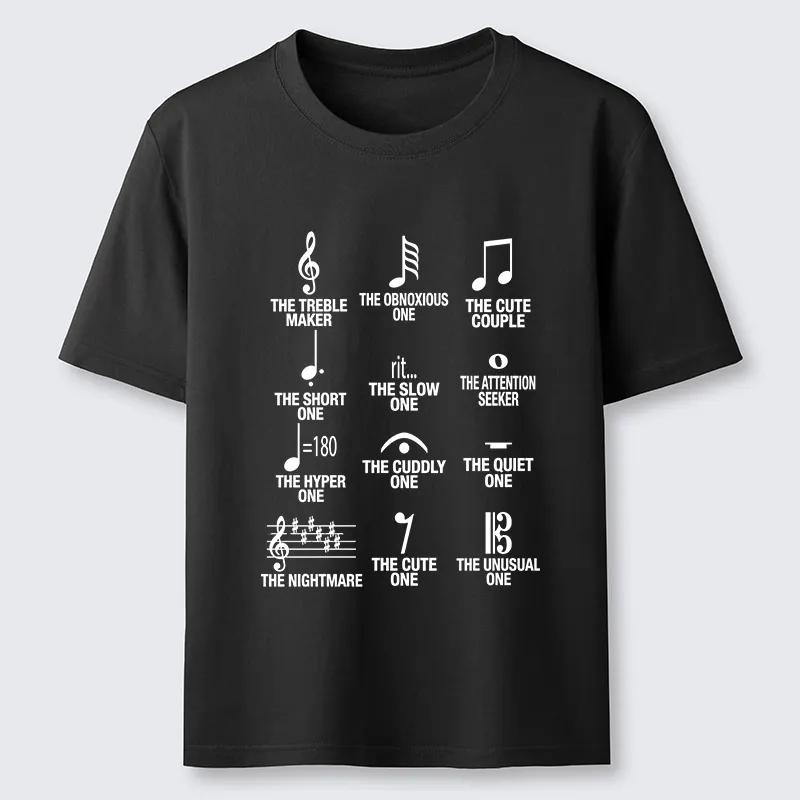 Tokyo-Tiger Musician With Note Types Classic T-Shirt