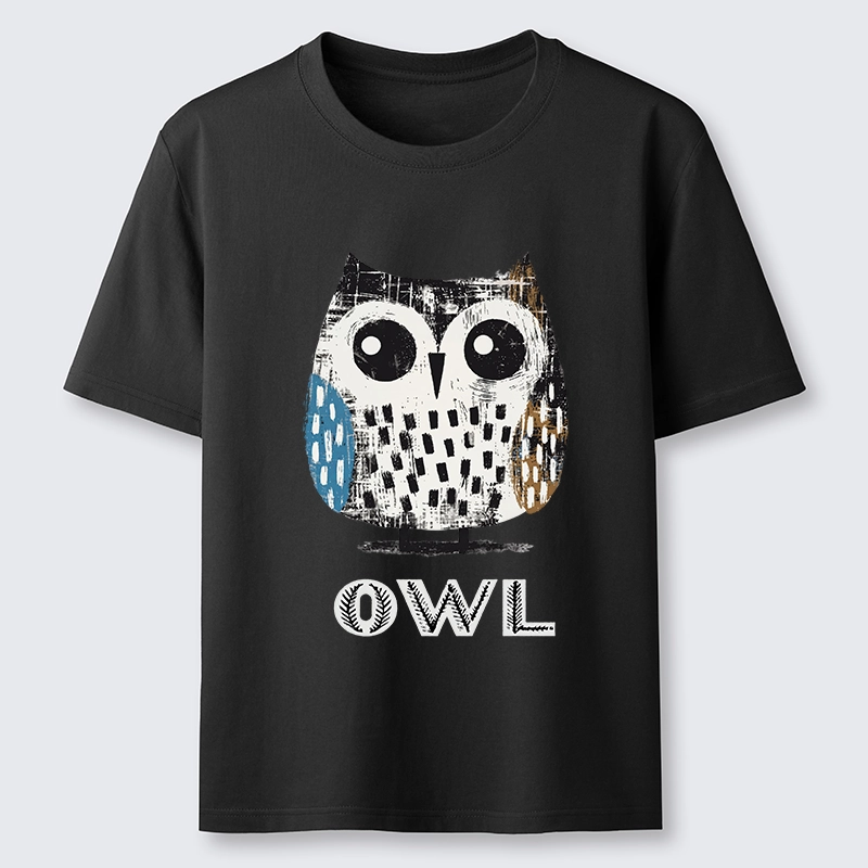Tokyo-Tiger Minimalist Owl Illustration Print Classic T-Shirt