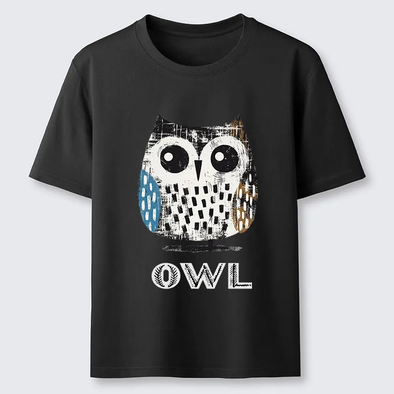 Tokyo-Tiger Minimalist Owl Illustration Print Classic T-Shirt Sale