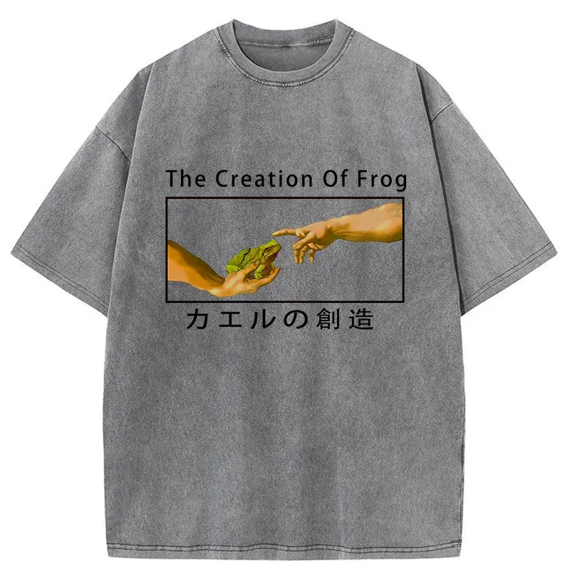 Tokyo-Tiger Creation Of Frog Washed T-Shirt
