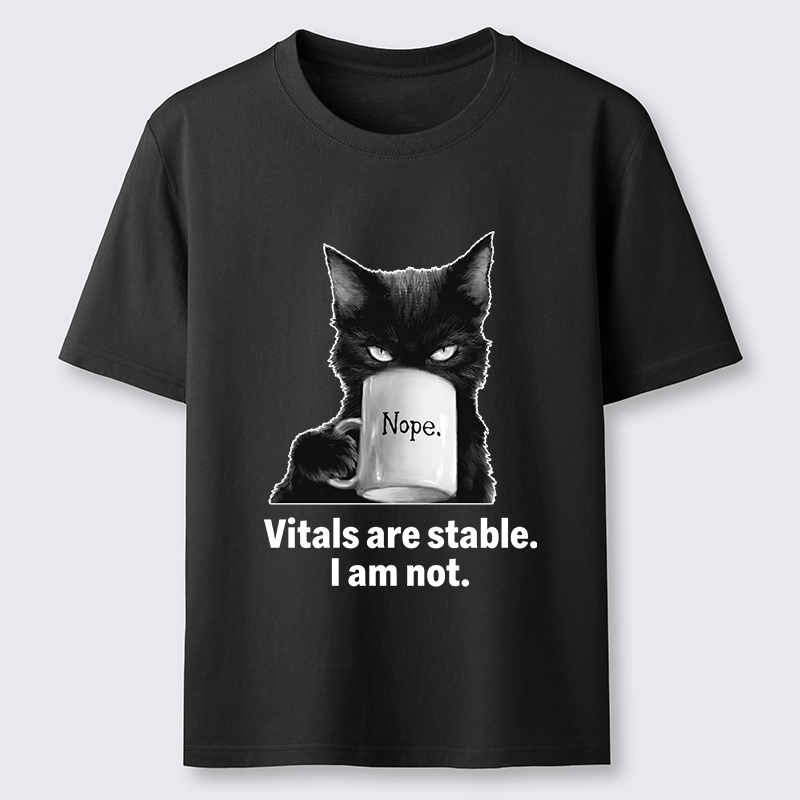Tokyo-Tiger Grumpy Black Cat Coffee Meme Classic T-Shirt