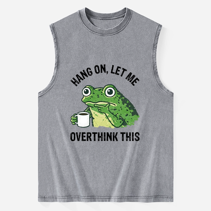 Tokyo-Tiger Overthinking Frog With Coffee Washed Tank