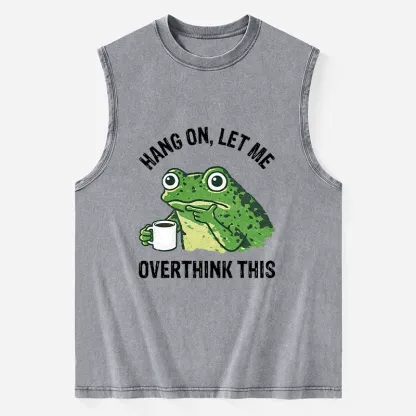 Tokyo-Tiger Overthinking Frog With Coffee Washed Tank